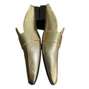 Anthropologie Sol Sana Women's Renaldo Gold Slides EU 39